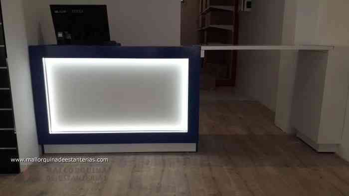 mostrador con luz